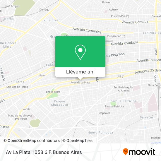 Mapa de Av  La Plata 1058 6 F