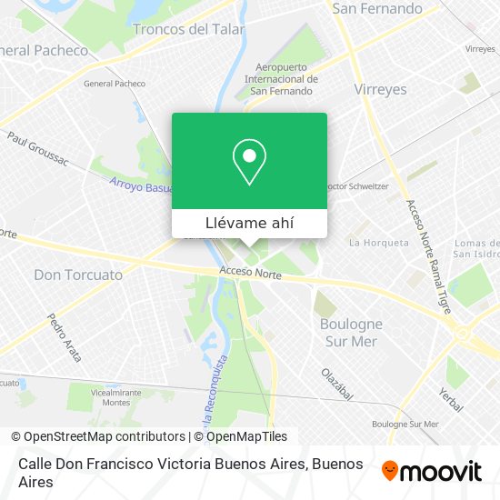 Mapa de Calle Don Francisco  Victoria  Buenos Aires