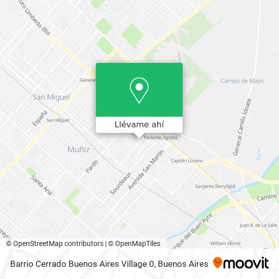 Mapa de Barrio Cerrado Buenos Aires Village 0