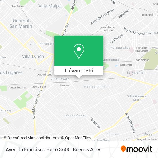 Mapa de Avenida Francisco Beiro 3600