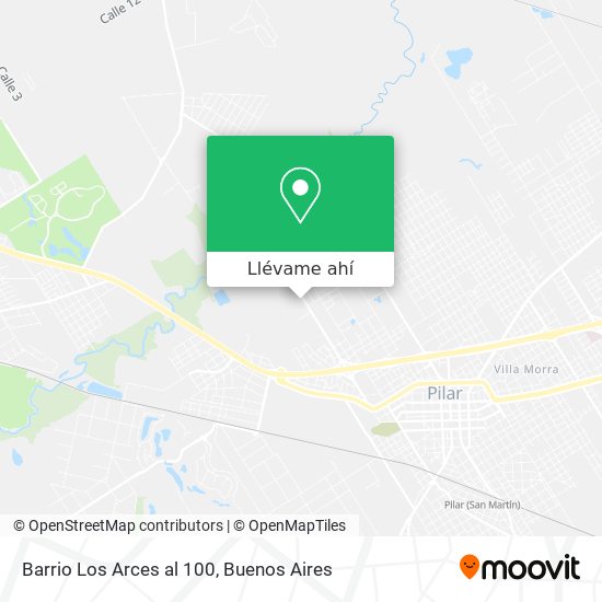 Mapa de Barrio Los Arces al 100