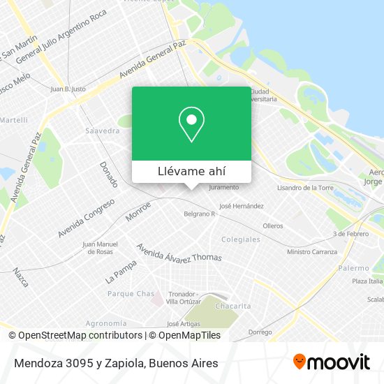 Mapa de Mendoza 3095 y Zapiola