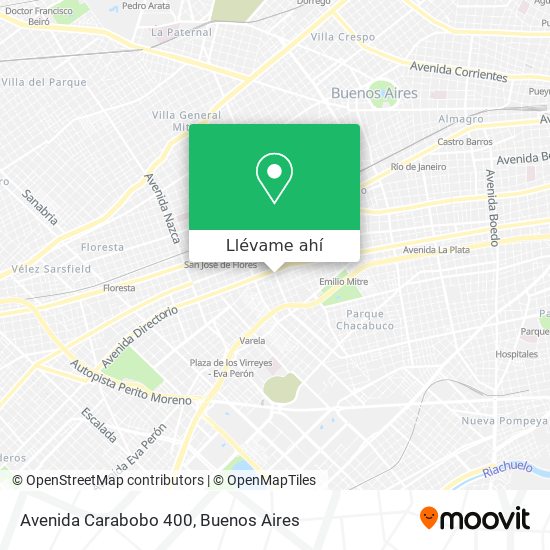 Mapa de Avenida Carabobo 400