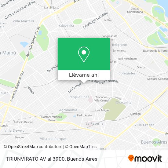 Mapa de TRIUNVIRATO  AV  al 3900