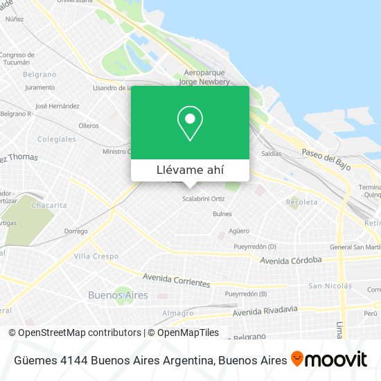 Mapa de Güemes 4144  Buenos Aires  Argentina