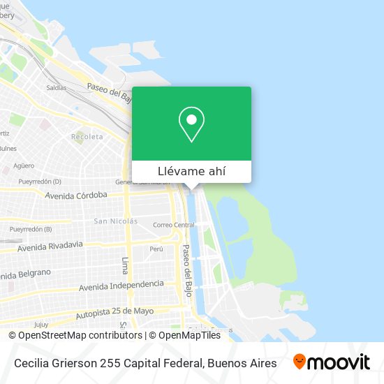 Mapa de Cecilia Grierson 255  Capital Federal