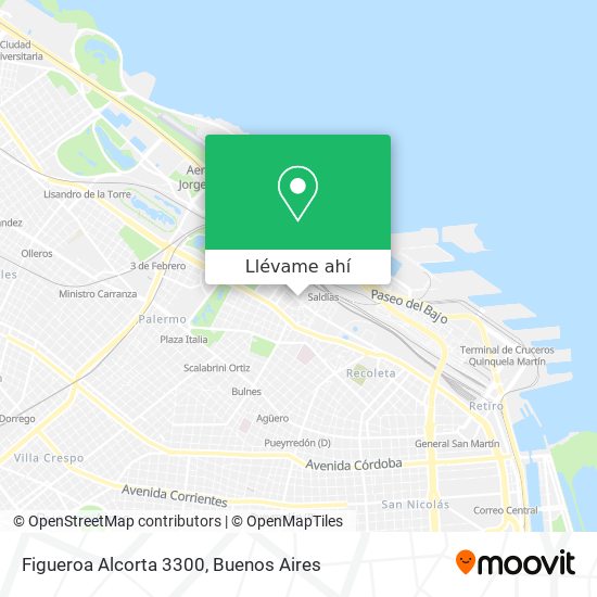 Mapa de Figueroa Alcorta 3300
