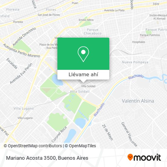 Mapa de Mariano Acosta 3500