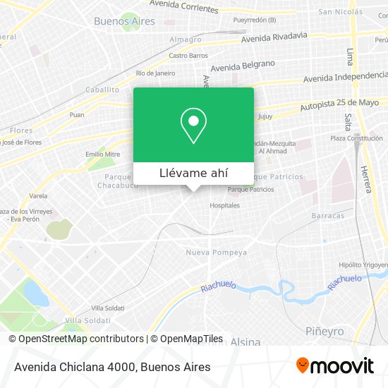 Mapa de Avenida Chiclana 4000