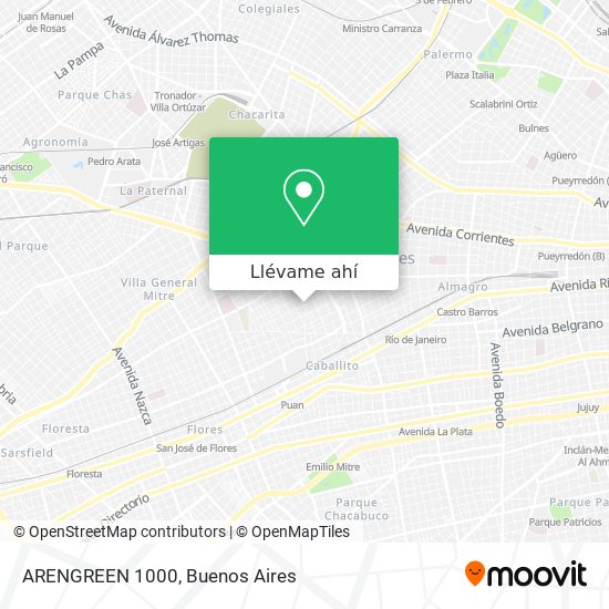 Mapa de ARENGREEN 1000