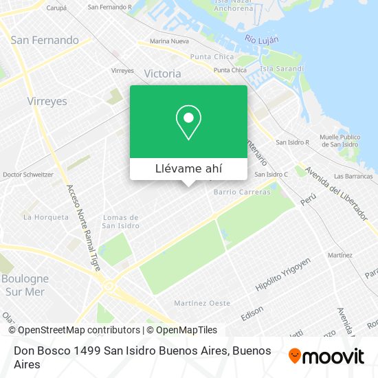 Mapa de Don Bosco 1499  San Isidro  Buenos Aires