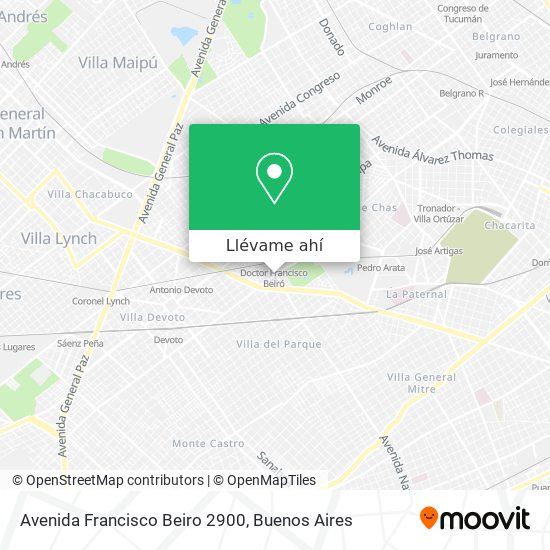 Mapa de Avenida Francisco Beiro 2900