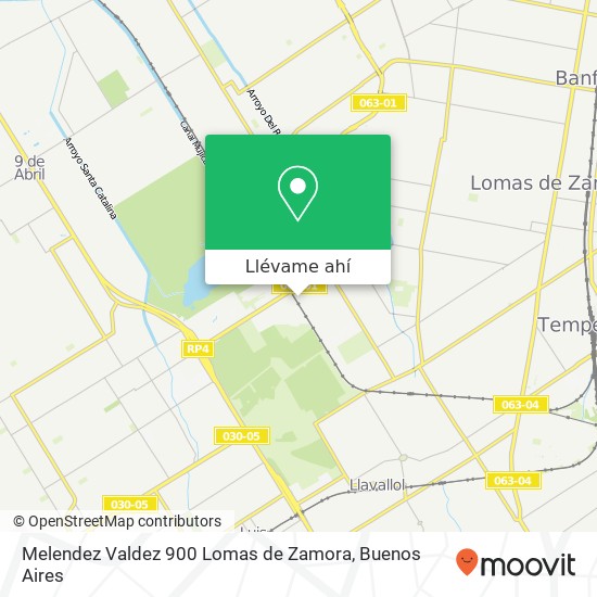 Mapa de Melendez Valdez 900  Lomas de Zamora