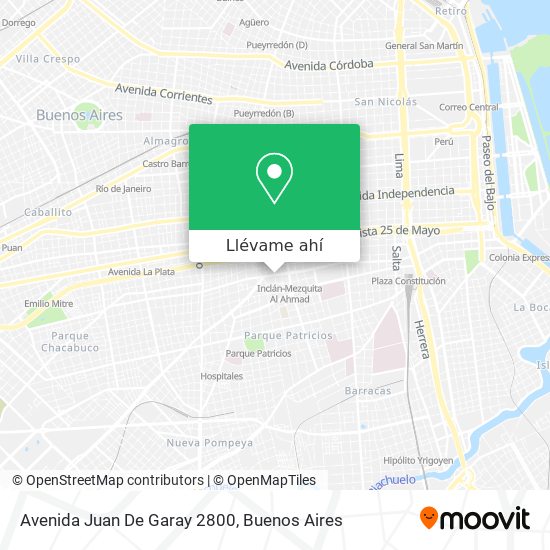 Mapa de Avenida Juan De Garay 2800