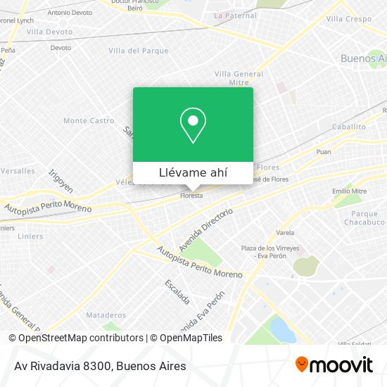 Mapa de Av Rivadavia 8300
