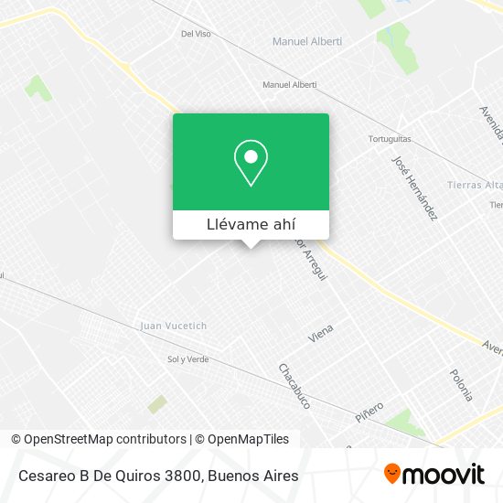 Mapa de Cesareo B  De Quiros  3800
