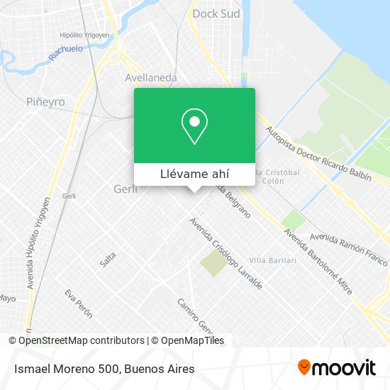 Mapa de Ismael Moreno 500