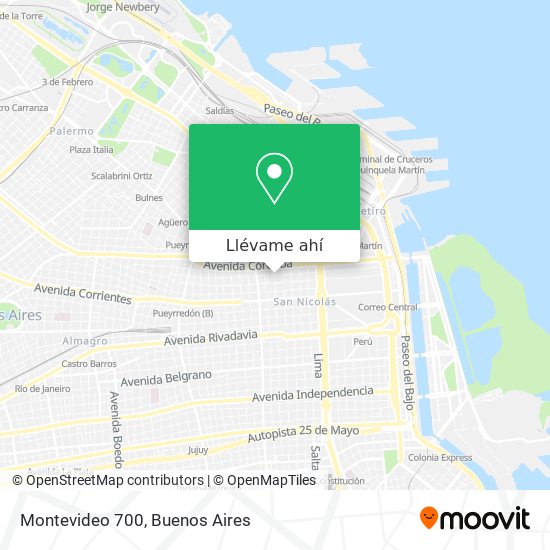 Mapa de Montevideo 700