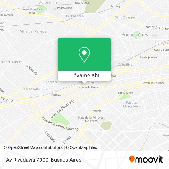 Mapa de Av  Rivadavia 7000