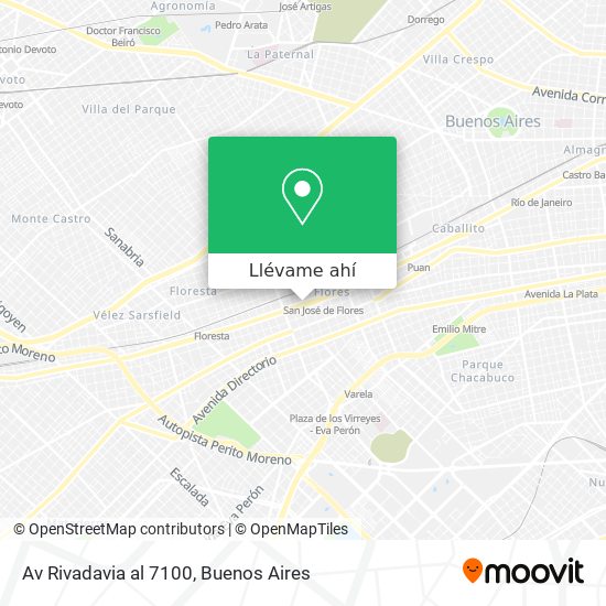 Mapa de Av  Rivadavia  al 7100