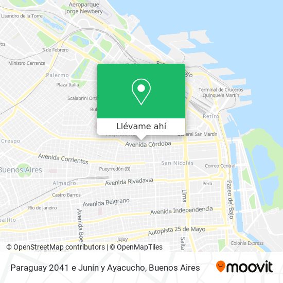 Mapa de Paraguay 2041 e  Junín y Ayacucho