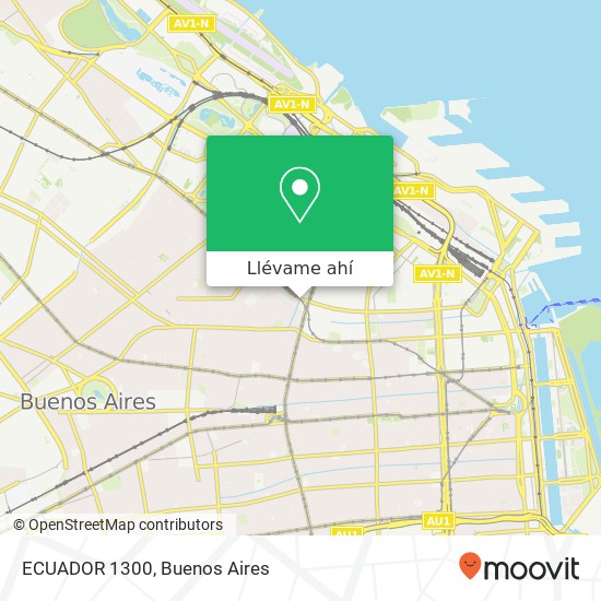 Mapa de ECUADOR 1300