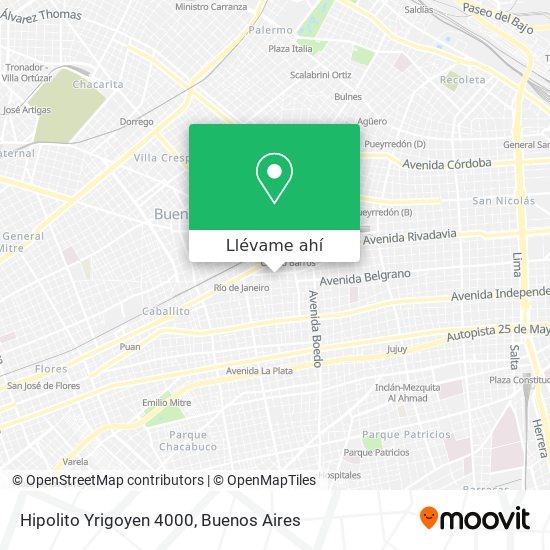 Mapa de Hipolito Yrigoyen 4000