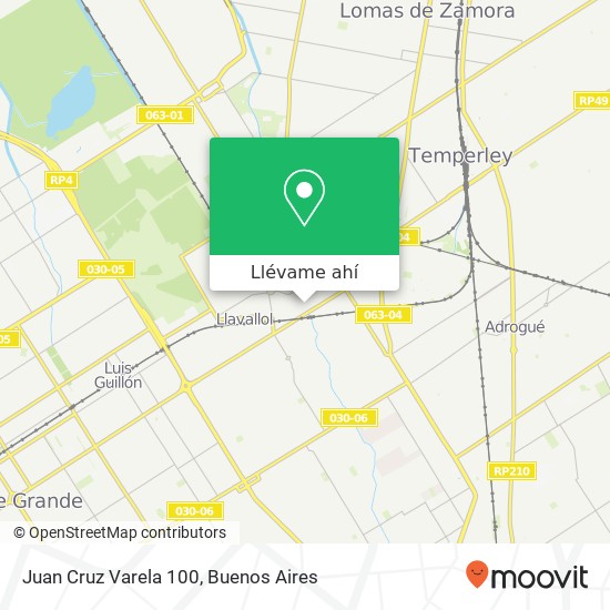 Mapa de Juan Cruz Varela 100