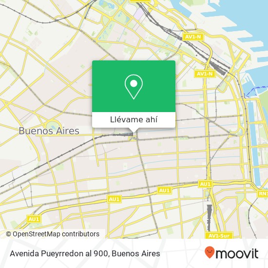 Mapa de Avenida Pueyrredon al 900