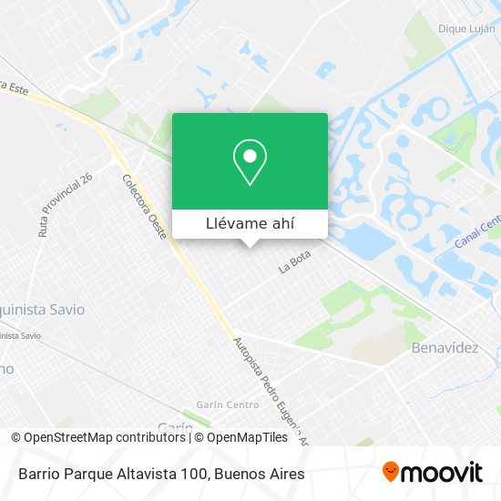 Mapa de Barrio Parque Altavista  100