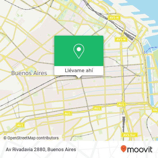 Mapa de Av  Rivadavia 2880