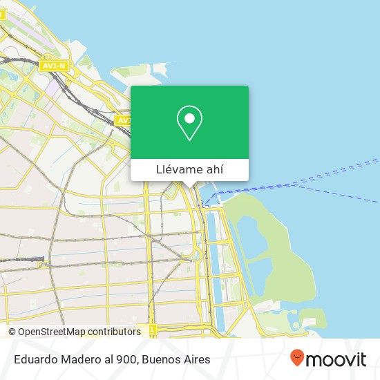 Mapa de Eduardo Madero al 900