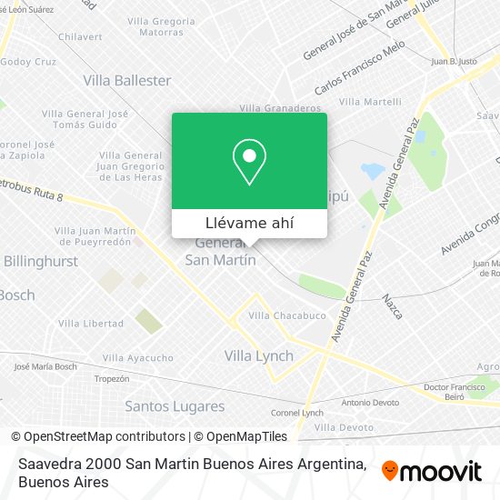Mapa de Saavedra 2000  San Martin  Buenos Aires  Argentina