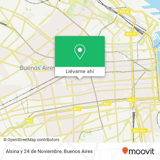 Mapa de Alsina y 24 de Noviembre