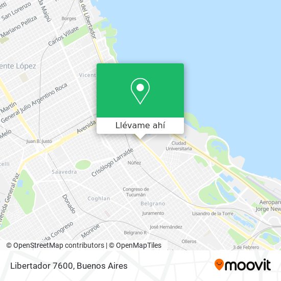 Mapa de Libertador 7600