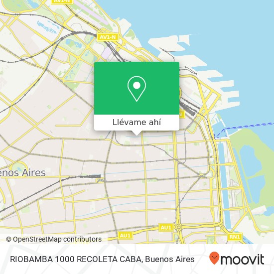 Mapa de RIOBAMBA 1000 RECOLETA CABA