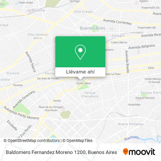 Mapa de Baldomero Fernandez Moreno 1200