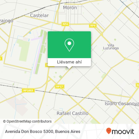 Mapa de Avenida Don Bosco 5300