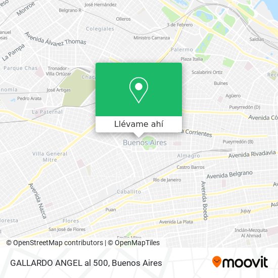 Mapa de GALLARDO ANGEL al 500