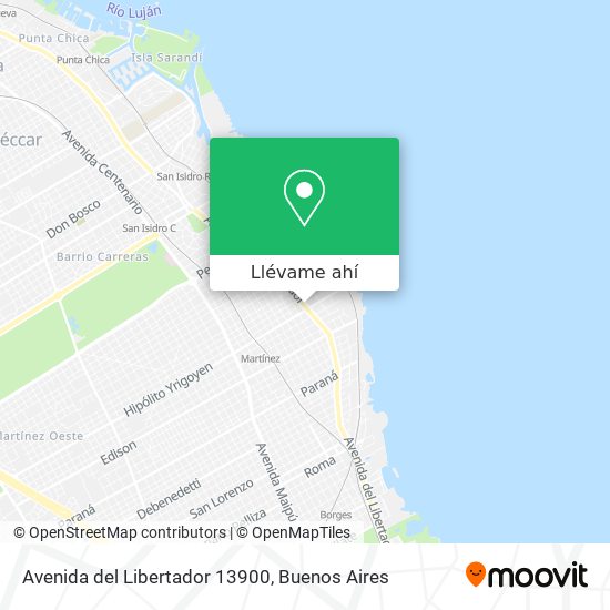 Mapa de Avenida del Libertador 13900