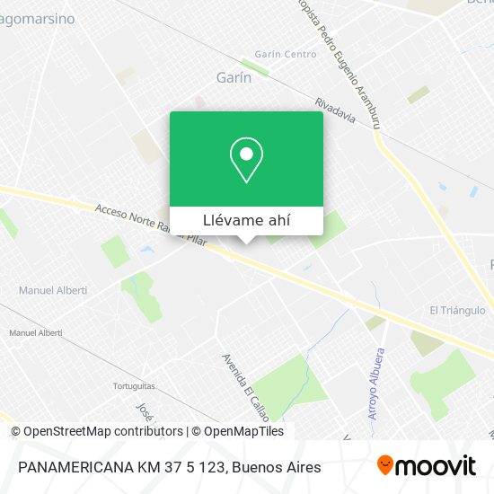 Mapa de PANAMERICANA KM 37 5 123
