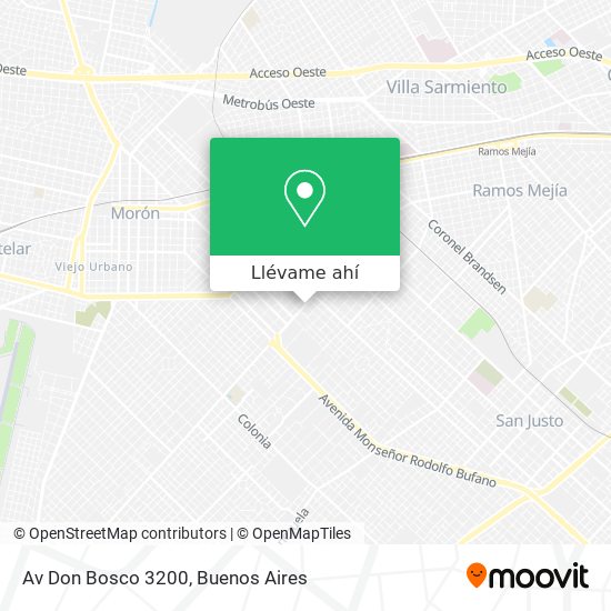 Mapa de Av  Don Bosco 3200