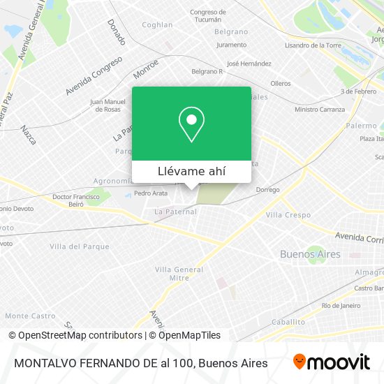 Mapa de MONTALVO  FERNANDO DE al 100