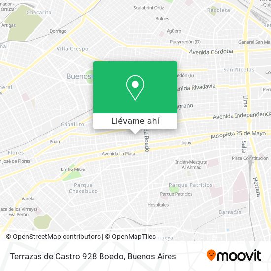 Mapa de Terrazas de Castro 928   Boedo