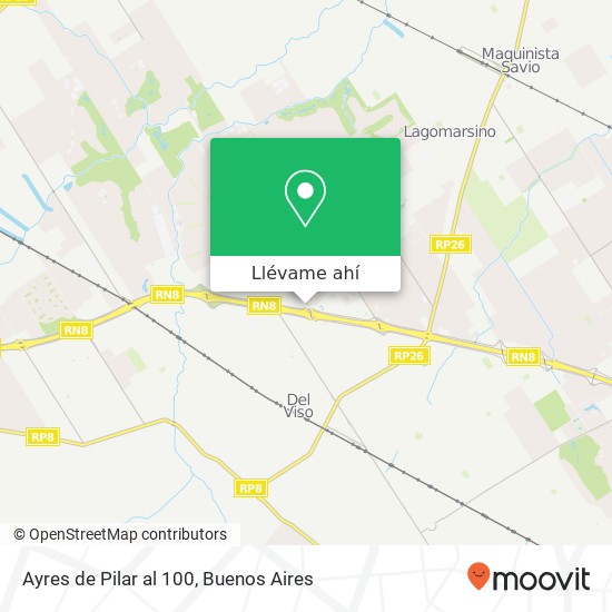 Mapa de Ayres de Pilar  al 100