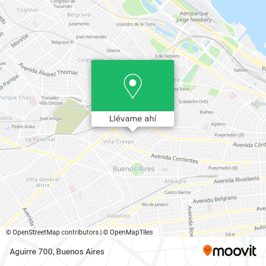 Mapa de Aguirre 700