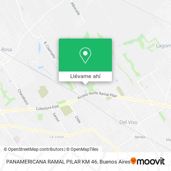 Mapa de PANAMERICANA RAMAL PILAR KM 46