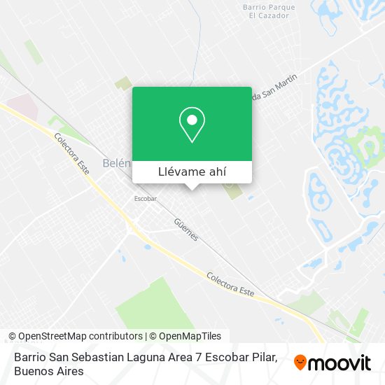 Mapa de Barrio San Sebastian Laguna Area 7 Escobar Pilar