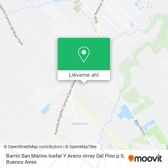 Mapa de Barrio San Marino loefer Y Areco virrey Del Pino p 0