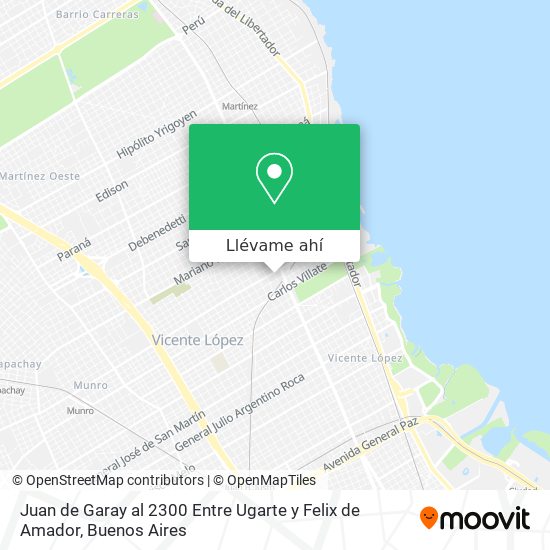 Mapa de Juan de Garay al 2300 Entre Ugarte y Felix de Amador